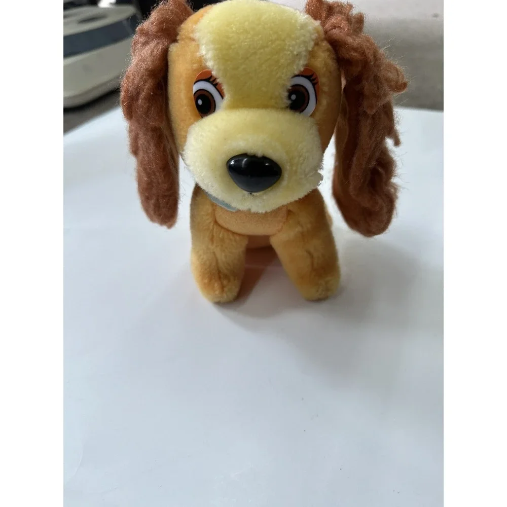 Disney Lady and the Tramp‎ Girl Dog Plush Stuffed Toy Blue Collar 7